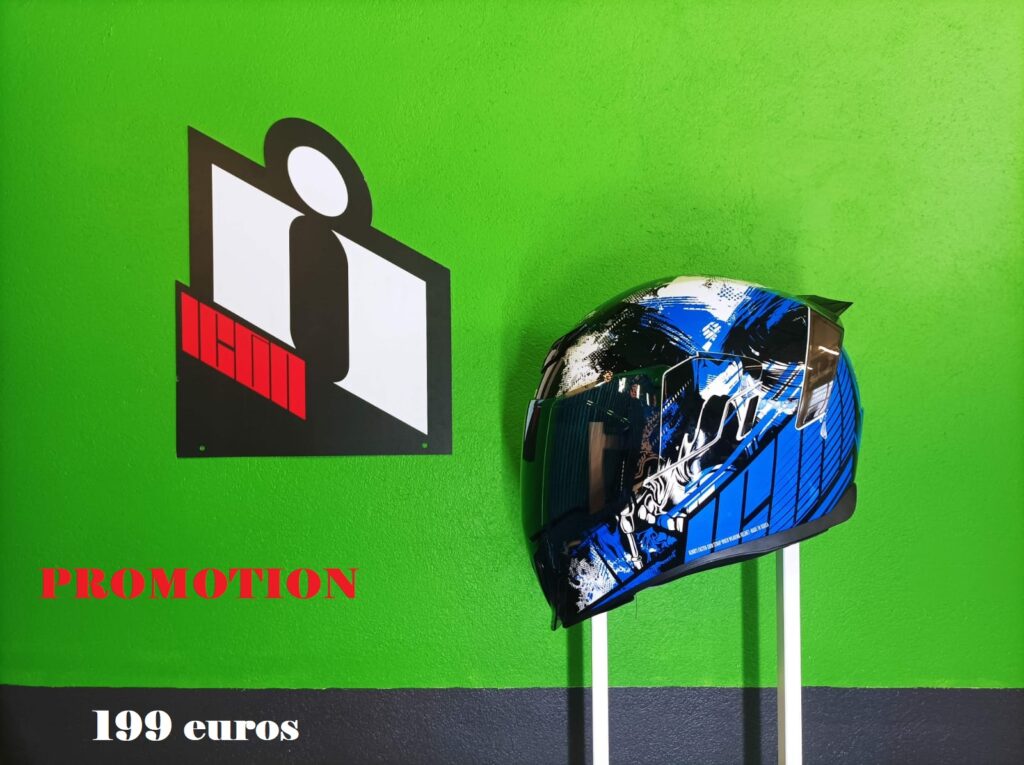 Déstockage dernier casque Icon Airflite Stim bleu taille L-60